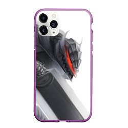 Чехол iPhone 11 Pro матовый Anime Berserk, цвет: 3D-фиолетовый