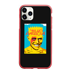 Чехол iPhone 11 Pro матовый Bart x Bowie, цвет: 3D-красный