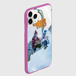 Чехол iPhone 11 Pro матовый It Takes Two Коди и Мэй, цвет: 3D-фиолетовый — фото 2