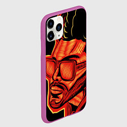 Чехол iPhone 11 Pro матовый Большой Уикенд, цвет: 3D-фиолетовый — фото 2