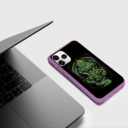 Чехол iPhone 11 Pro матовый The Great Old One, цвет: 3D-фиолетовый — фото 2