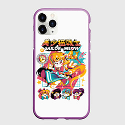Чехол iPhone 11 Pro матовый Sailor Meow