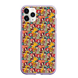 Чехол iPhone 11 Pro матовый Оркестр, цвет: 3D-светло-сиреневый