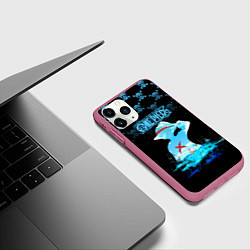Чехол iPhone 11 Pro матовый Луффи Пираты Соломенной Шляпы, цвет: 3D-малиновый — фото 2