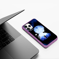 Чехол iPhone 11 Pro матовый Винсмок Санджи One Piece, цвет: 3D-фиолетовый — фото 2