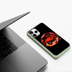 Чехол iPhone 11 Pro матовый Мир Пустого рыцаря, цвет: 3D-салатовый — фото 2