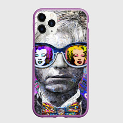 Чехол iPhone 11 Pro матовый Andy Warhol Энди Уорхол, цвет: 3D-фиолетовый