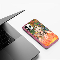 Чехол iPhone 11 Pro матовый Беннетт Genshin Impact, цвет: 3D-малиновый — фото 2