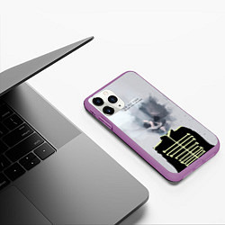Чехол iPhone 11 Pro матовый Black parade, цвет: 3D-фиолетовый — фото 2