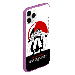 Чехол iPhone 11 Pro матовый Эдвард Ньюгейт One Piece Большой куш, цвет: 3D-фиолетовый — фото 2