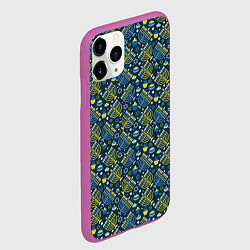 Чехол iPhone 11 Pro матовый Israel, цвет: 3D-фиолетовый — фото 2