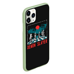 Чехол iPhone 11 Pro матовый Demon slayer, цвет: 3D-салатовый — фото 2