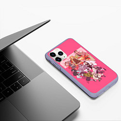 Чехол iPhone 11 Pro матовый Slayers on pink, цвет: 3D-светло-сиреневый — фото 2