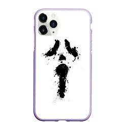 Чехол iPhone 11 Pro матовый Крик - Ghost Face, цвет: 3D-светло-сиреневый