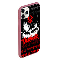 Чехол iPhone 11 Pro матовый BERSERK ЛОГО, цвет: 3D-малиновый — фото 2