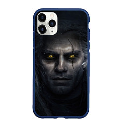 Чехол iPhone 11 Pro матовый THE WITCHER ГЕРАЛЬТ GERALT, цвет: 3D-тёмно-синий