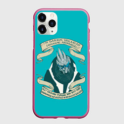 Чехол iPhone 11 Pro матовый Гаррус Вакариан, цвет: 3D-малиновый