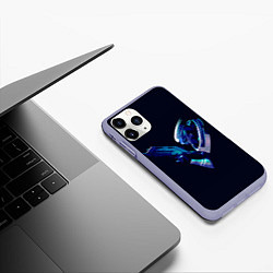 Чехол iPhone 11 Pro матовый Garrus whith gun, цвет: 3D-светло-сиреневый — фото 2