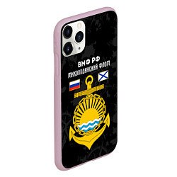 Чехол iPhone 11 Pro матовый Тихоокеанский флот ВМФ России, цвет: 3D-розовый — фото 2