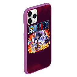 Чехол iPhone 11 Pro матовый Цезарь Клаун One Piece, цвет: 3D-фиолетовый — фото 2