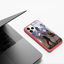 Чехол iPhone 11 Pro матовый PUBG ПУБГ Z, цвет: 3D-красный — фото 2