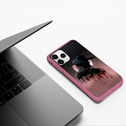 Чехол iPhone 11 Pro матовый Blind Hunter, цвет: 3D-малиновый — фото 2