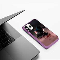 Чехол iPhone 11 Pro матовый Blind Hunter, цвет: 3D-фиолетовый — фото 2