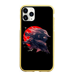 Чехол iPhone 11 Pro матовый Wolfborn, цвет: 3D-желтый