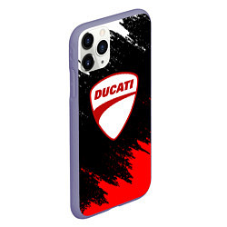 Чехол iPhone 11 Pro матовый DUCATI ДУКАТИ БРЫЗГИ, цвет: 3D-серый — фото 2