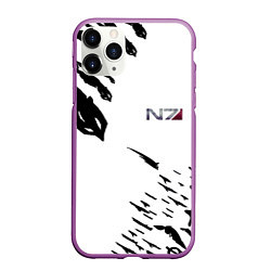 Чехол iPhone 11 Pro матовый MASS EFFECT ПОСЛЕДНИЙ БОЙ БЕЛ, цвет: 3D-фиолетовый