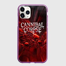 Чехол iPhone 11 Pro матовый Blood Cannibal Corpse Труп Каннибала Z, цвет: 3D-фиолетовый