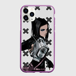 Чехол iPhone 11 Pro матовый Риэл Мэйер из Эрго Прокси, цвет: 3D-фиолетовый