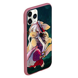 Чехол iPhone 11 Pro матовый Nanachi, цвет: 3D-малиновый — фото 2