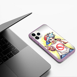 Чехол iPhone 11 Pro матовый Friday Night Funkin Boyfriend, цвет: 3D-сиреневый — фото 2