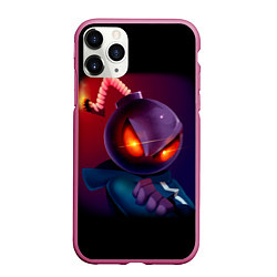 Чехол iPhone 11 Pro матовый Friday Night Funkin Витти, цвет: 3D-малиновый