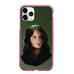 Чехол iPhone 11 Pro матовый BILLIE EILISH БИЛЛИ АЙЛИШ Z, цвет: 3D-малиновый