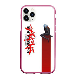 Чехол iPhone 11 Pro матовый EVANGELION ПИЛОТ EVA, цвет: 3D-малиновый