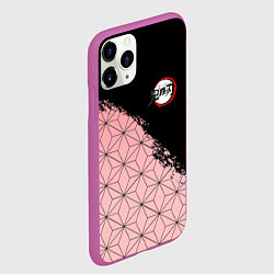 Чехол iPhone 11 Pro матовый КОСТЮМ НЕЗУКО КЛИНОК РАССЕКАЮЩИЙ ДЕМОНОВ, цвет: 3D-фиолетовый — фото 2