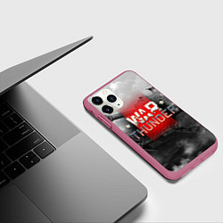 Чехол iPhone 11 Pro матовый WAR THUNDER ВАР ТАНДЕР, цвет: 3D-малиновый — фото 2