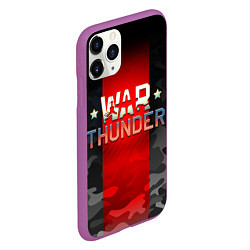 Чехол iPhone 11 Pro матовый WAR THUNDER ВАР ТАНДЕР, цвет: 3D-фиолетовый — фото 2