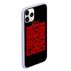 Чехол iPhone 11 Pro матовый Sliknot band, цвет: 3D-светло-сиреневый — фото 2