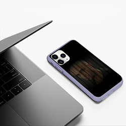 Чехол iPhone 11 Pro матовый Sorry for what, цвет: 3D-светло-сиреневый — фото 2