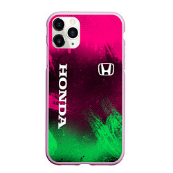 Чехол iPhone 11 Pro матовый NEON HONDA НЕОН ХОНДА, цвет: 3D-розовый