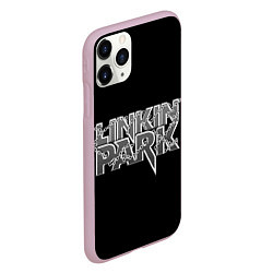 Чехол iPhone 11 Pro матовый Линкин парк в цепях, цвет: 3D-розовый — фото 2