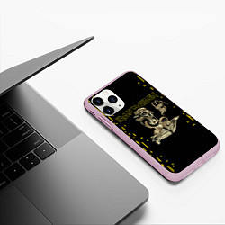 Чехол iPhone 11 Pro матовый IRON MAIDEN АЙРОН МЕЙДЕН Z, цвет: 3D-розовый — фото 2