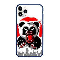 Чехол iPhone 11 Pro матовый Злая Кровавая Панда, цвет: 3D-тёмно-синий