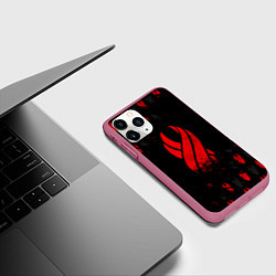 Чехол iPhone 11 Pro матовый DEAD SPACE ОБЕЛИСК, цвет: 3D-малиновый — фото 2