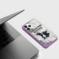 Чехол iPhone 11 Pro матовый COUNTER TERRORIST CS GO Z, цвет: 3D-фиолетовый — фото 2
