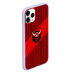 Чехол iPhone 11 Pro матовый Red wood, цвет: 3D-светло-сиреневый — фото 2