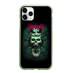 Чехол iPhone 11 Pro матовый SLIPKNOT, цвет: 3D-салатовый